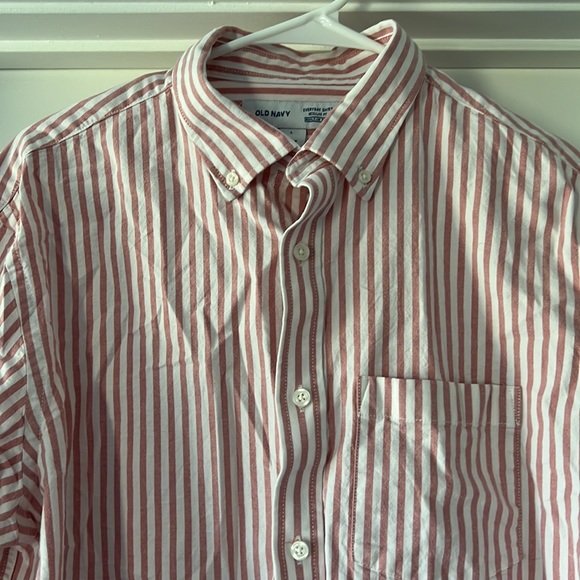 Striped old navy causal button up - Picture 2 of 4